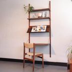 Deens Vintage Wandsysteem Palissander Met Leesplank thumbnail 9