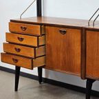 Vintage Wandkast Boekenkast Wallunit Losstaand Van Teeffelen thumbnail 8