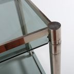 Italian Modern Chromed Steel Serving Cart/side Table, 1970’s thumbnail 8