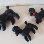 Fifties Vintage Speelgoed Poedel Poedels Plastic Jaren 50 thumbnail 3