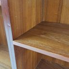 Vintage Deens Vakken Kastje Boeken Teak Hout Fineer thumbnail 5