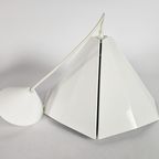 D - L Lampen Holland - Pyramide Hanglamp - Metaal - Wit - 80S thumbnail 4