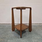 Amsterdamse School Artdeco Bijzettafel Plantentafel Zuil thumbnail 9