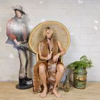Vintage Rotan Peacock Chair Emmanuelle / Pauwen Stoel (h150cm) thumbnail 3