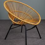 Bijzondere Rotan Fauteuil, Dutch Design, 1960 thumbnail 2