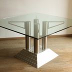 Postmodern Steel Tube Dining Table, 1990S thumbnail 5