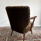 Vintage Gestreepte Fauteuil thumbnail 7