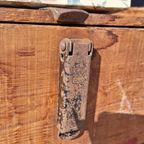 Vintage Kist, Rode Kruis Houten Leverings Kist, Kistje thumbnail 3