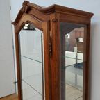 Vintage Landelijke Queen Ann Vitrinekast Spiegel Kast thumbnail 15