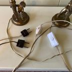 Set Van Twee Vintage Tafellampen, Sfeerverlichting Met Kindjes Of Engelen thumbnail 7