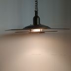 Vintage Verstelbare Octagon Massive Glazen Plafondlamp (geborsteld Messing) thumbnail 13