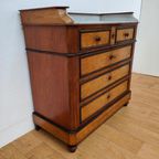 Vintage Frans Dressoir Commode Ladekast Met Marmer Blad 505 thumbnail 8