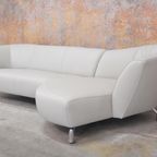 Nieuwbeklede Leolux Pupilla Design Bank Met Chaise Longue! thumbnail 4