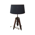 Industriële Houten Statief Vloerlamp thumbnail 6