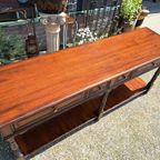 Antiek Engelse Sidetable, Wandtafel, Console thumbnail 5