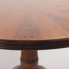 Italian Spectacular Veneer Finish Round Dining Table, 1930’S thumbnail 6