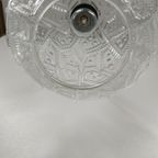 Vintage Jaren 60 Plafondlamp Bollamp (Geperst Glas) thumbnail 10