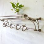 Vintage Kapstok Jaren 60 70 Design Chroom Art Deco Aluminium thumbnail 5