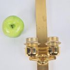 10 Stuks Vintage Baulmann Wandlamp Messing Regency ’70 Goud thumbnail 17