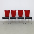 4X Postmodern Dining Chair In Two Tone, 1980S thumbnail 2