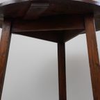 Antieke Engelse Pinewood Cricket Table/ Bijzettafel Uit Eind 18E Eeuw thumbnail 10