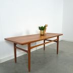 Teak Fineer Salontafel Vintage thumbnail 3