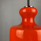 1 Of 2 Bright Orange Glass Pendant Light By Peill And Putzler 1960 thumbnail 7