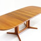 Vintage Glostrup Deense Ovalen Uitschuifbare Eettafel Tafel Massief Teak thumbnail 6