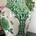 Dekselvaas Delft Holland 414 Green Vintage thumbnail 4