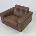 Søren Nissen And Ebbe Gehl Vintage Armchair In Brown Leather thumbnail 5