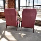 Set Van 2 Vintage Eenzitten/ Fauteuil / Easy Chair thumbnail 3