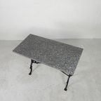 Tuintafel, Bistrotafel Met Granieten Blad, Jaren 30 thumbnail 3