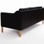 Leather Sofa Produced By Hurup Møbelfabrik, Denmark 1970s. thumbnail 7