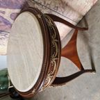 Klassieke Sierlijke Bijzettafel, Plantentafel, Wandconsole Marmeren Blad En Missing Versieringen Afm. 60x60cm En 81cm Hoog thumbnail 3