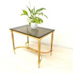 Retro Vintage Bijzettafel Hollywood Regency Goud Klassiek thumbnail 2
