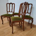 Vintage Landelijke Eettafelstoelen Stoelen Eetkamerstoelen Setprijs thumbnail 2