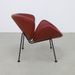 Orange Slice Lounge Chair F437 In Leather By Pierre Paulin For Artifort