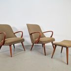 Set Vintage Fauteuils Teak ´60 Scandinavisch Mid Century thumbnail 5