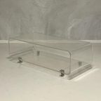 Vintage Salontafel Plexiglas Retro Lucite Audio Meubel Tafel thumbnail 2