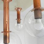 Zeldzame Plafondlamp Met 5 Glazen Bollen, Jaren 70, Ott International thumbnail 18