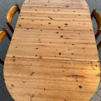 Vintage Eetkamerset – 6 Stoelen En Verstelbare Tafel thumbnail 17