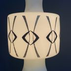 Opaline Glass Pendant Lamp With Gold And Black Drawing thumbnail 15