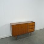Teak Fineer Dressoir Met Ronde Knop En Lades Nr. 2 thumbnail 7