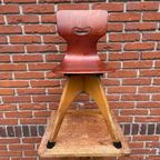 Vintage Schoolstoeltje / Kinderstoeltje. Jaren 50 thumbnail 2