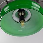 Groen Glazen Hanglamp Vintage thumbnail 8