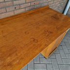 Antiek Artdeco Bureau Beuken Bureau Vintage thumbnail 10