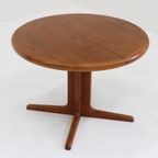 Vintage Deense Ronde Uitschuifbare Eettafel Teakhout Jaren 60 thumbnail 4