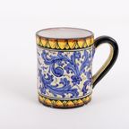 Italian Art Pottery Set From Caltagirone, 1980’s Sicily thumbnail 5
