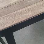 Design Maatwerk Tuintafel Outdoor Antraciet Staal Hardhout 8p thumbnail 3