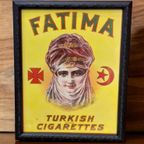 Ingelijste Reclame Van Fatima Turkish Blend Cigarettes. thumbnail 2